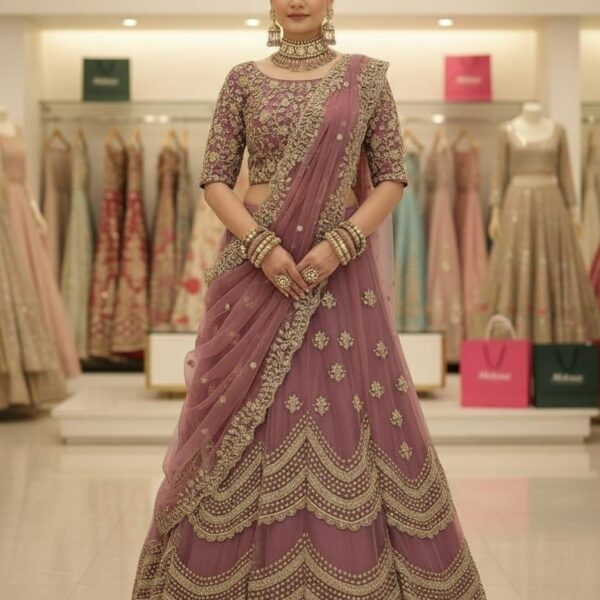 রেডিমেড জর্জেট এমব্রয়ডারি পার্টি ড্রেস